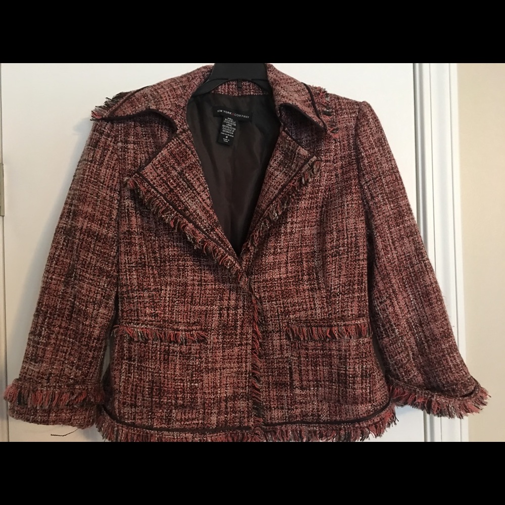 New York & Company tweed blazer jacket